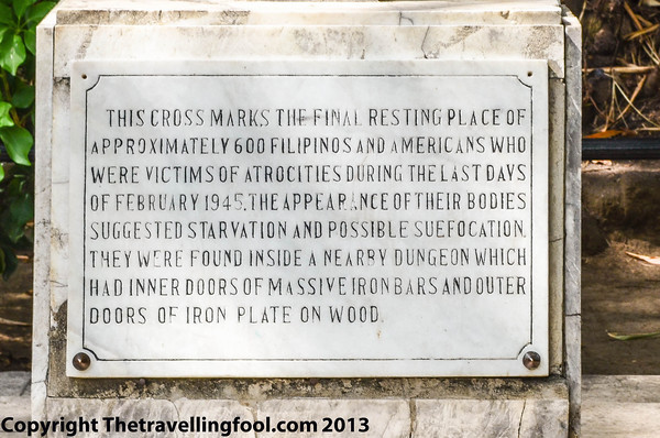 Inscription on cross