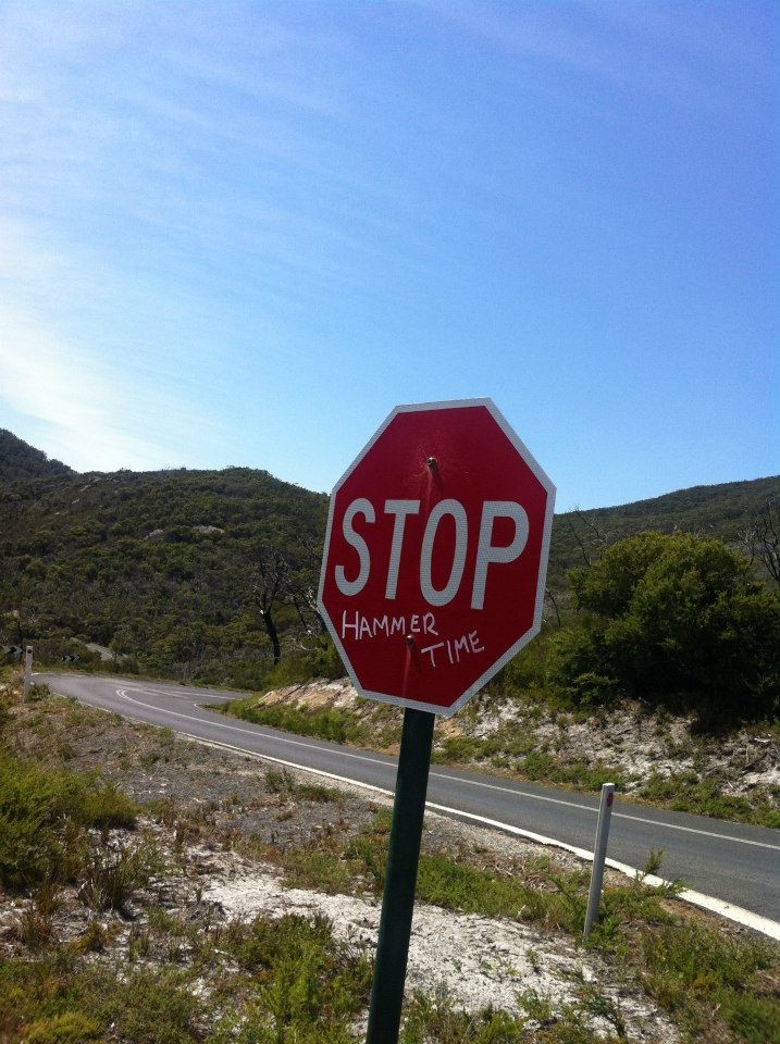 Hammer Time Stop Sign