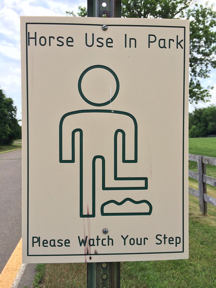 Horse Poop Sign