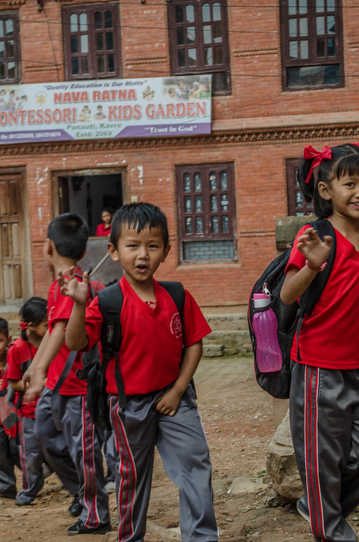 Nepali school children
