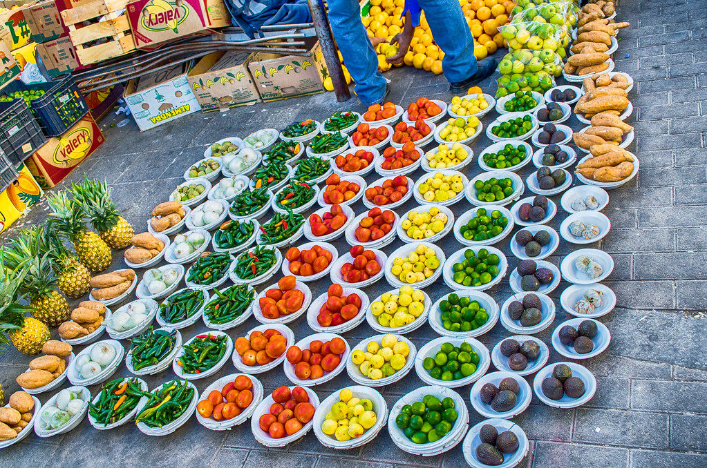 fruits and vegetables in the market Juarez Mexico