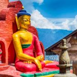 Buddha Statue at Swaymbhunath Stupa-