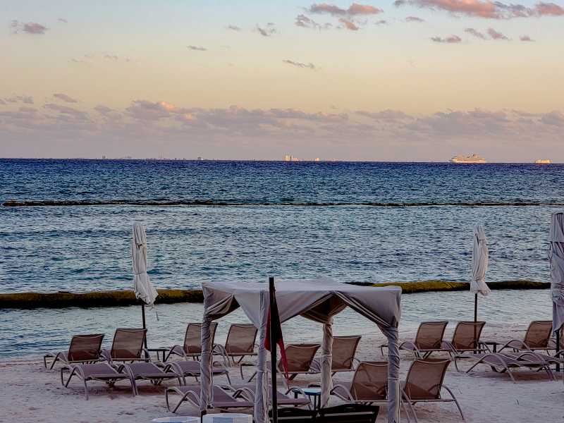 Grand Velas Riviera Maya Sunset on the beach