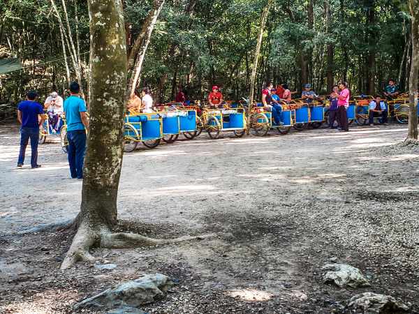 Taxis at Coba Mayan Ruins