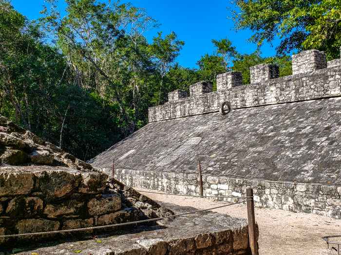 Ball Court at Coba Mayan Ruins Mexico