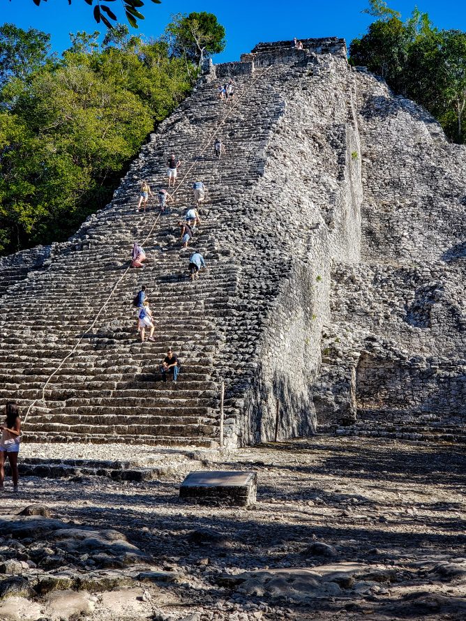 Nohoch Mul Pyramid Coba Mayan Ruins Mexico