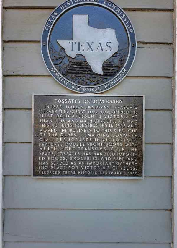 Fossati's delicatessen Historic Marker