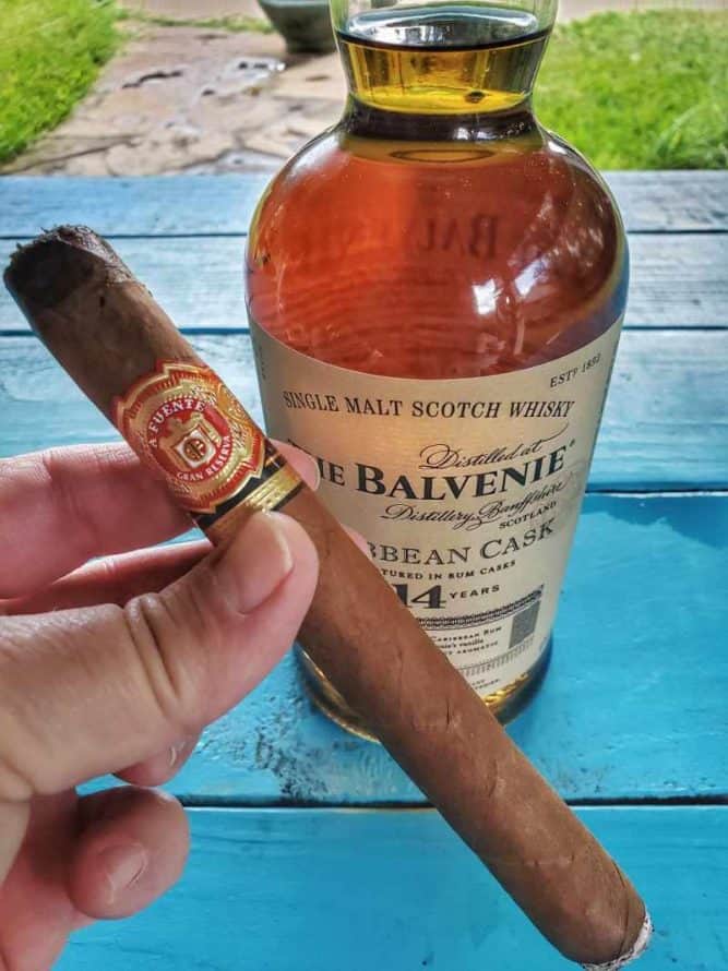 Arturo Fuente Double Chateau Cigar and Single Malt Whisky