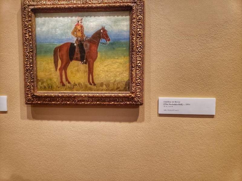 CM Russell painting, Cowboy on horse