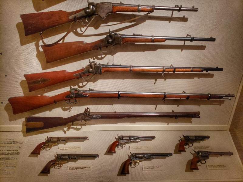 CM Russell Museum firearms exhibit