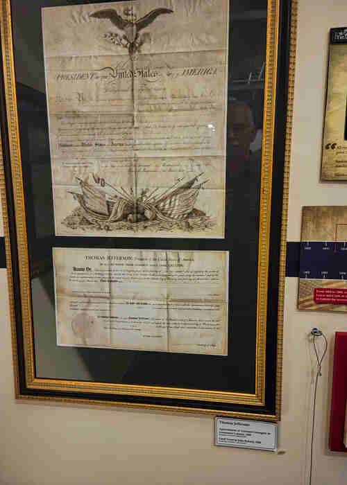 Thomas Jefferson signed document